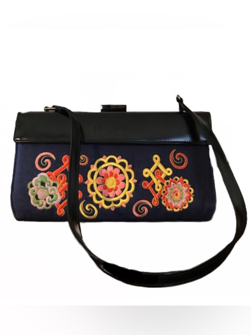 VINTAGE 1990'S MARY MCFADDEN 3 IN 1 MULTI-LOOK FRAME SHOULDER BAG